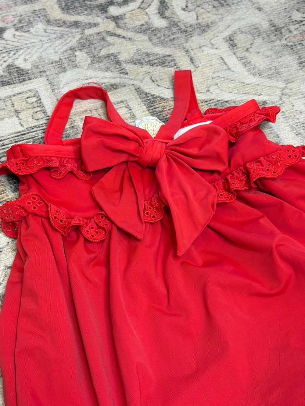 Beaufort Bonnet Red Ruffle One-Piece Swimsuit